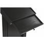 LED Lectern With Vertical Down Post Lighting-Pull Out Drawer-Contemporary Lecterns and Podiums -Podiums Direct