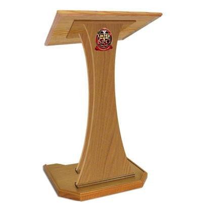 Church Wood Pulpit NC2W Prestige The SPEAKER-With PhotoPlate-Church Solid Wood Pulpits, Podiums and Lecterns-Podiums Direct