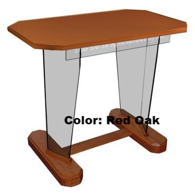 Glass Communion Table NC4/NC4G Prestige STANDARD-Wood Top-Glass Pulpits, Podiums and Lecterns and Communion Tables-Podiums Direct