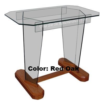 Glass Communion Table NC4/NC4G Prestige STANDARD-Glass Pulpits, Podiums and Lecterns and Communion Tables-Podiums Direct