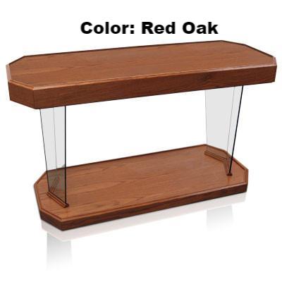 Glass Communion Table NC40/NC40G Prestige RHEMA-Wood Top-Glass Pulpits, Podiums and Lecterns and Communion Tables-Podiums Direct