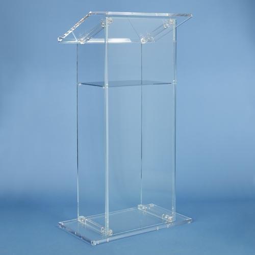 Acrylic Lectern Traditional Style SN3075-Acrylic Pulpits, Podiums and Lecterns-Podiums Direct