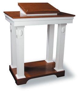 Church Wood Pulpit Colonial Open T0P-605-Church Solid Wood Pulpits, Podiums and Lecterns-Podiums Direct